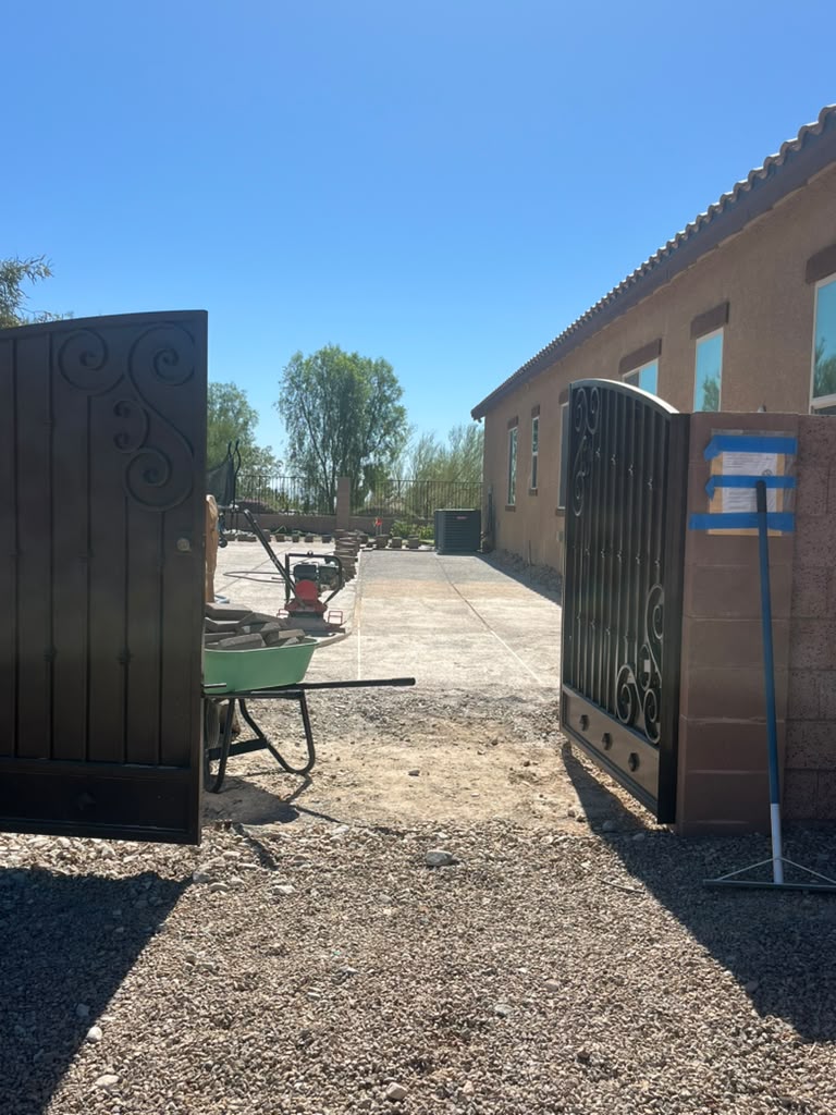 Before: Landscape before Galvez Landscaping transformation